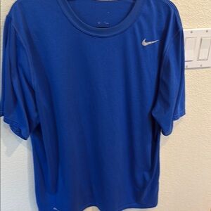 Nike Blue Short Sleeve Tee with Crew Neck